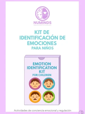 Kit de Identificación de Emociones para Niños Actividades de conciencia emocional y regulación